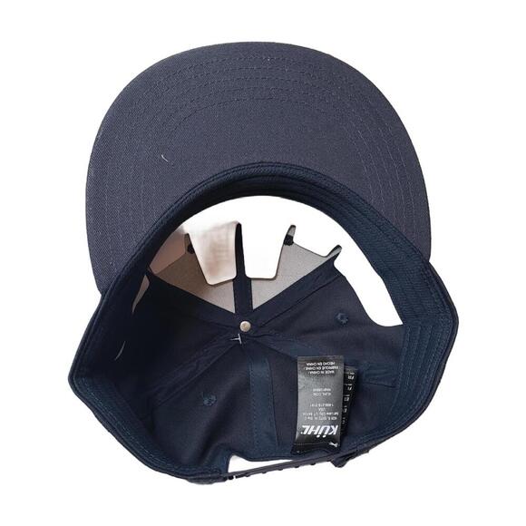 Kuhl Men's OS Navy Flatbill Embroidered Kuhl Truck Snap Back Hat - Picture 4 of 6
